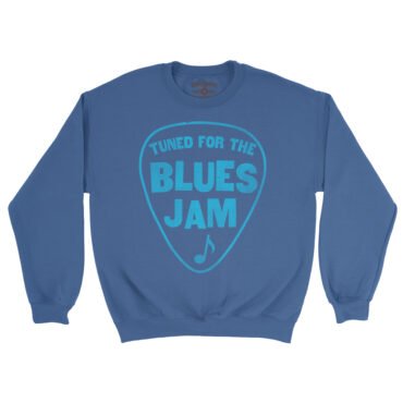 Tuned for the Blues Jam Crewneck Sweatshirt - Royal