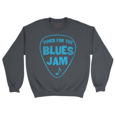 Tuned for the Blues Jam Crewneck Sweatshirt - Navy