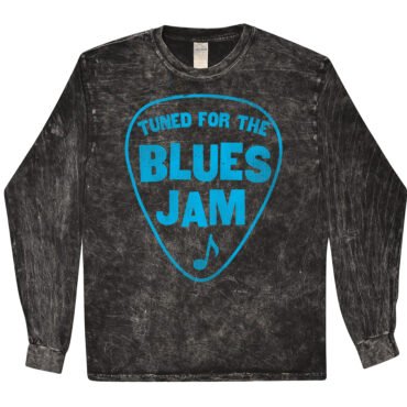 Tuned for the Blues Jam T-Shirt - Black Mineral Wash - 4XL