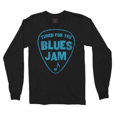 Tuned for the Blues Jam Long Sleeve T-Shirt - Black