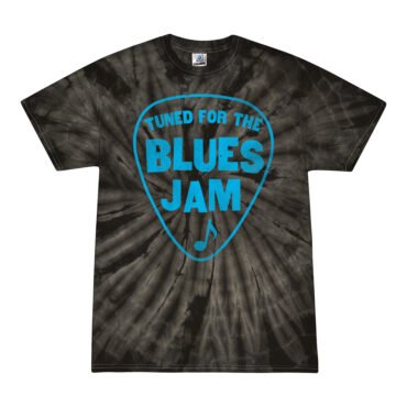 Tuned for the Blues Jam Tie-Dye T-Shirt - Black - 5XL