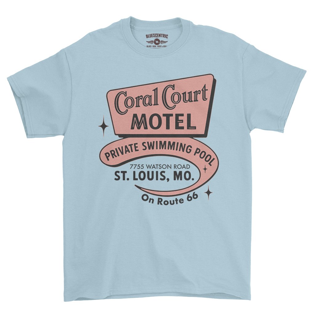 Coral Court St. Louis T-Shirt - Heavy Cotton - Light Blue