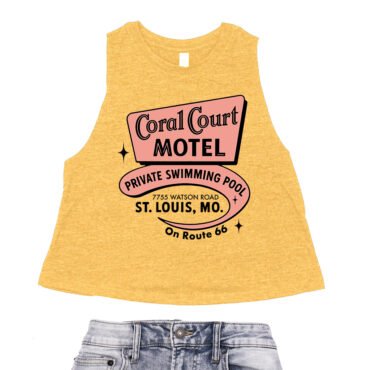Coral Court St. Louis Racerback Crop Top - Women's - Heather Mustard