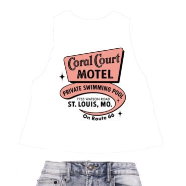 Coral Court St. Louis Racerback Crop Top - Women's - White
