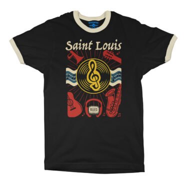 St Louis Flag Music City Ringer T-Shirt in default