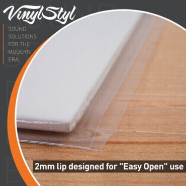 Vinyl Styl® VS-P-007 12 Inch Outer Record Sleeves - Open Top - 1000 Count Bulk PK (Clear) Bags / Sleeves (Large Item, Audiophile)