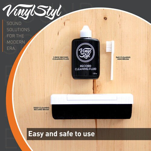 Vinyl Styl® VS-A-004 LP Vinyl Record Deep Cleaning System With Pad and Cleaning Fluid Vinyl Accessories (Audiophile)