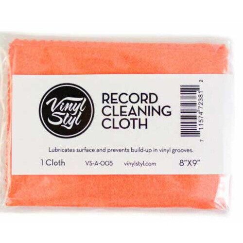 Vinyl Styl® VS-A-005 Vinyl Record Cleaning Cloth - Lubricated 8" X 9" (Single) (Orange) Vinyl Accessories (Audiophile)
