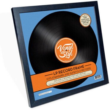 Vinyl Styl® VS-F-001 12 Inch Vinyl Record Display Frame - Wall Hanging (Black) Vinyl Accessories (Large Item, Audiophile)