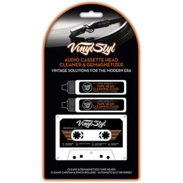 Vinyl Styl® VS-A-018 Audio Cassette Head Cleaner & Demagnetizer - For Home/Auto/Portable Cleaners (Audiophile)