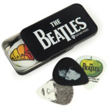 Planet Waves 1CAB415BT1 Beatles Signature Guitar Pick Tins Logo 15Picks Musical Instrument (Guitar Pick)