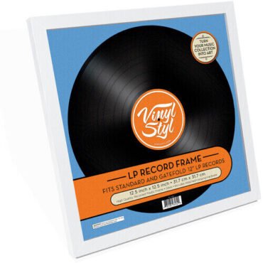 Vinyl Styl® VS-F-02 12 Inch Vinyl Record Display Frame - Wall Hanging (White) Vinyl Accessories (Large Item, White, Audiophile)