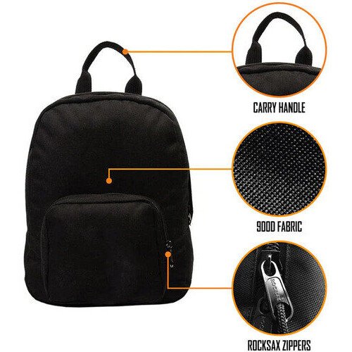 Rocksax - Queen - Royal Crest - Mini Backpack (Black) Collectibles (Large Item, Backpack, Collectible)
