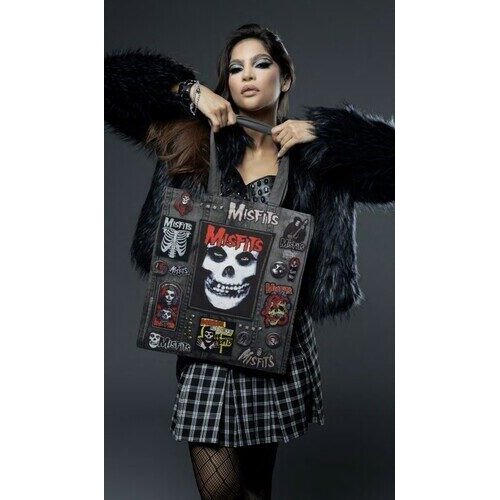 Rocksax - Misfits - Battle Bag - 16 X 16 Soft Polyester Bag with Web Handles Collectibles (Large Item, Tote / Messenger Bag)
