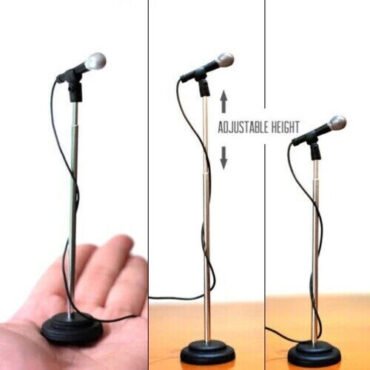 Axe Heaven Microphone & Stand - Adjustable Height Miniature Replica MI-MIC-01 Collectibles (Collectible, Figure)