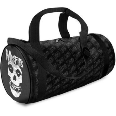 Rocksax - Misfits - Fiend Logo - Duffle Bag with Double Handles (Black) Collectibles (Large Item, Black, Tote / Messenger Bag)
