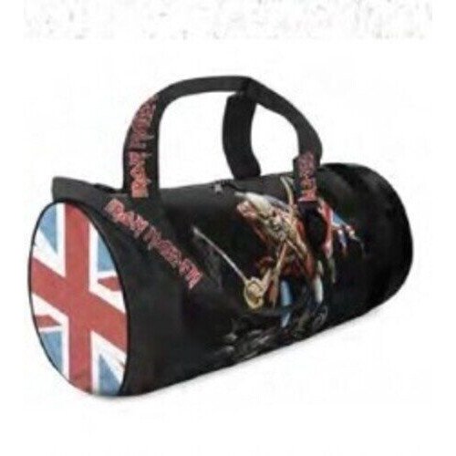 Rocksax - Iron Maiden - Trooper Logo - Duffle Bag with Double Handles (Black) Collectibles (Large Item, Black, Tote / Messenger Bag)