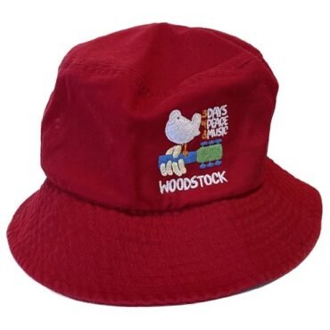 Woodstock Logo Bucket Hat - Red
