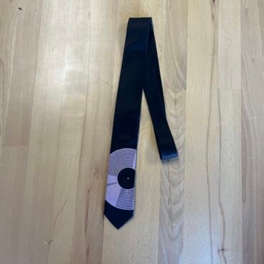 Hand-Printed Novelty Neck-Tie - Vinyl Record