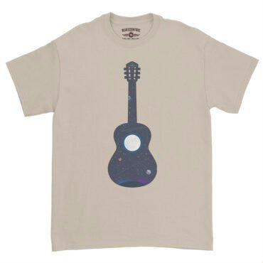 Guitar Moon T-Shirt - Heavy Cotton - Sand