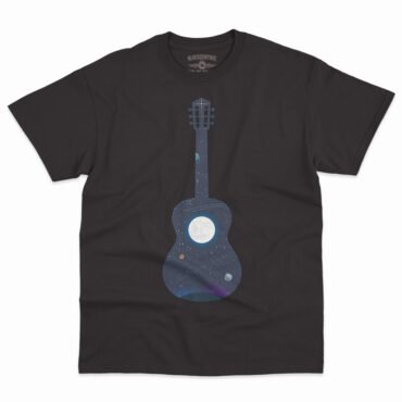 Guitar Moon T-Shirt - Men's Big & Tall - Black