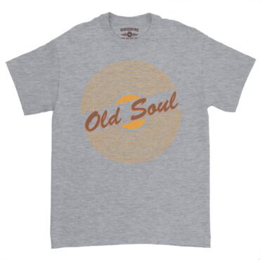 Old Soul Vinyl Record T-Shirt - Heavy Cotton - Athletic Heather