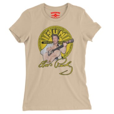 Elvis Presley 1955 Ladies T-Shirt - Relaxed Fit - Sand Dune