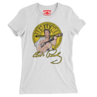 Elvis Presley 1955 Ladies T-Shirt - Relaxed Fit - White