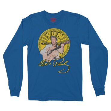 Elvis Presley 1955 Long Sleeve T-Shirt - Royal