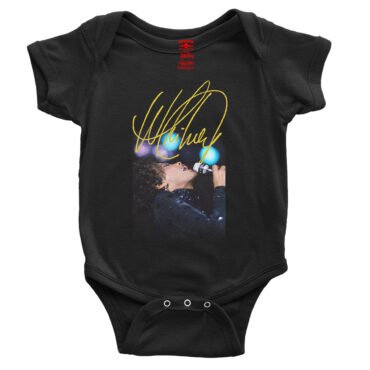 Whitney Houston Graphic Baby Onesie - Black