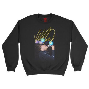 Whitney Houston Graphic Crewneck Sweatshirt - Black