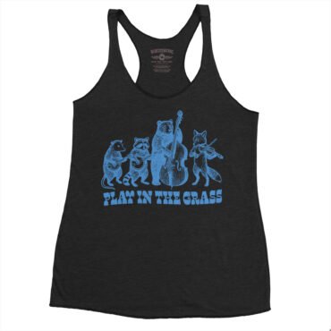 Play In the Grass Bluegrass Racerback Tank - Women's - Black