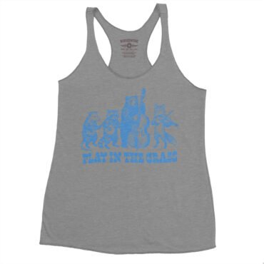 Play In the Grass Bluegrass Racerback Tank - Women's - Premium Heather