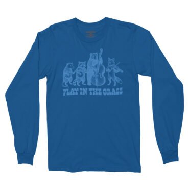 Play In the Grass Bluegrass Long Sleeve T-Shirt - Royal
