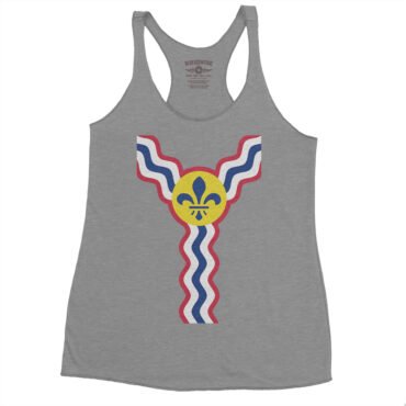 St Louis Flag Pattern Racerback Tank - Women's - Premium Heather