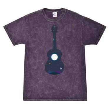 Guitar Moon Mineral Wash Shirt - Purple