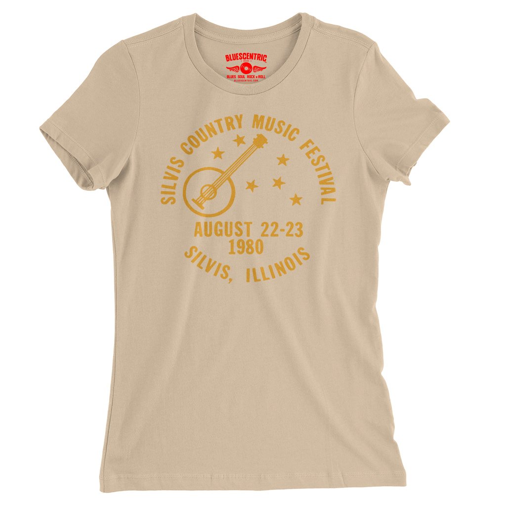 Silvis Country Music Festival Ladies T-Shirt - Relaxed Fit - Sand Dune