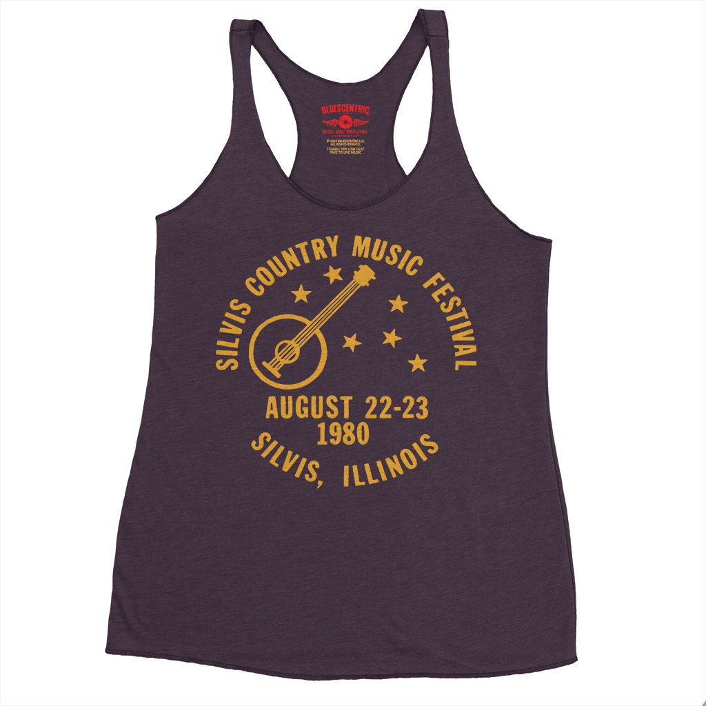 Silvis Country Music Festival Racerback Tank - Women's - Vintage Purple