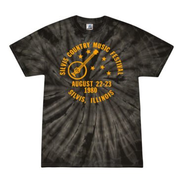 Silvis Country Music Festival Tie-Dye T-Shirt - Black - 5XL