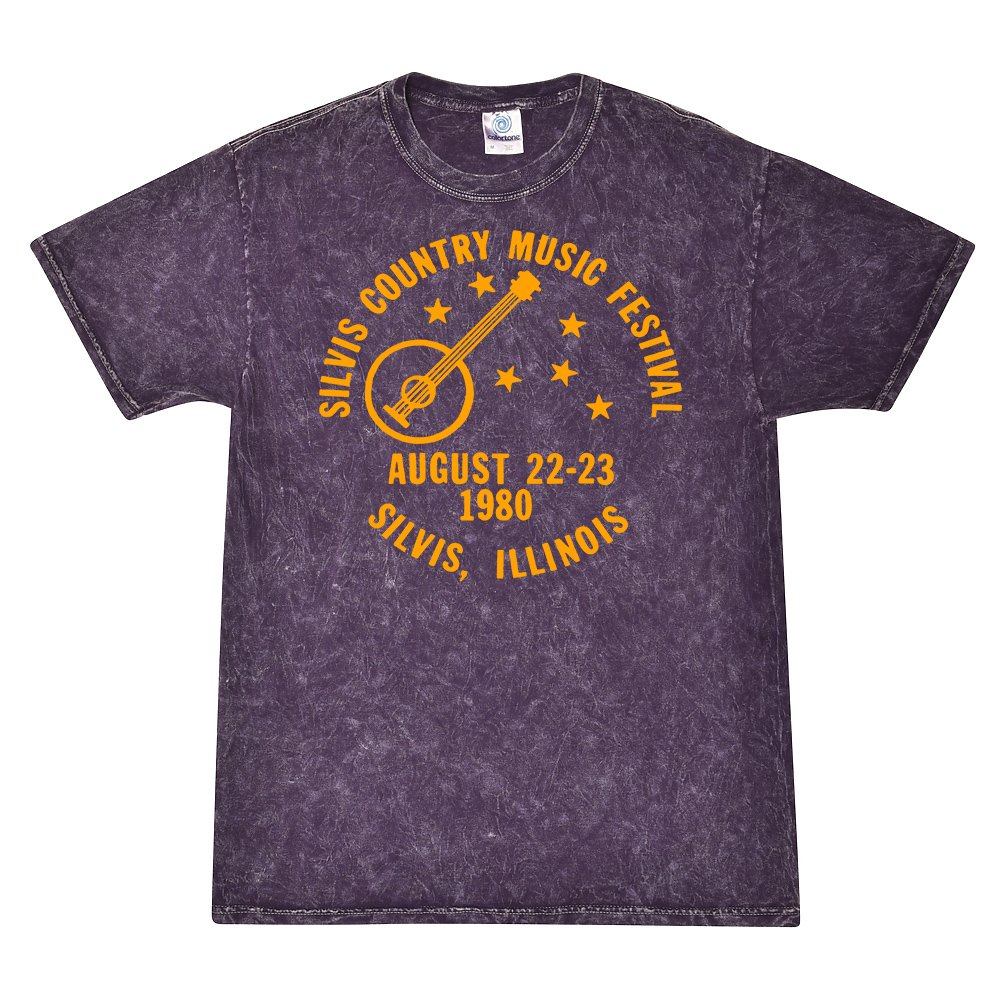 Silvis Country Music Festival Mineral Wash Shirt - Purple