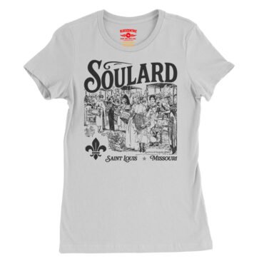 Soulard Neighborhood Ladies T-Shirt - Relaxed Fit - White