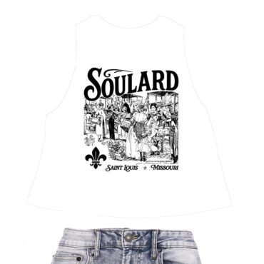 Soulard Neighborhood Racerback Crop Top - Women's - White