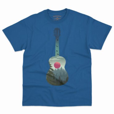 Guitar Pines Outdoors T-Shirt - Men's Big & Tall - Royal