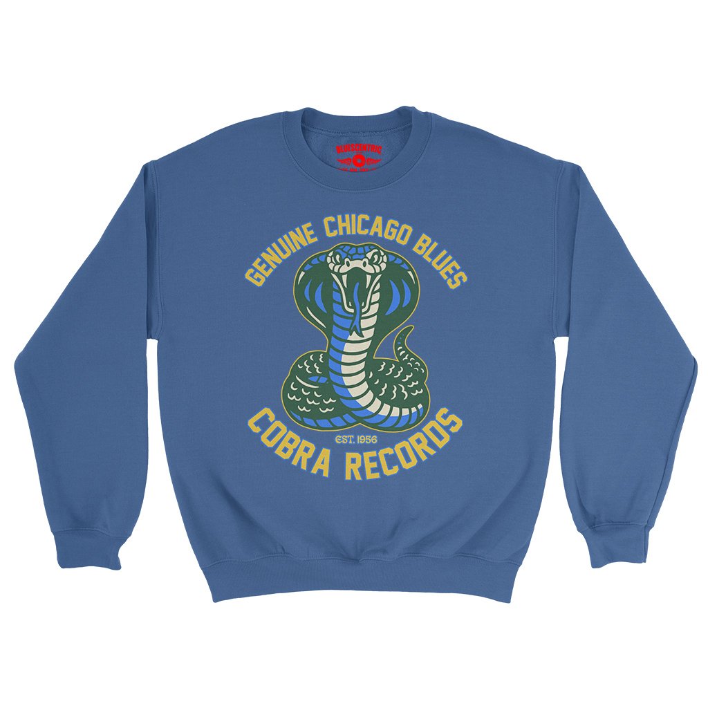 Cobra Records Genuine Chicago Blues Crewneck Sweatshirt - Royal