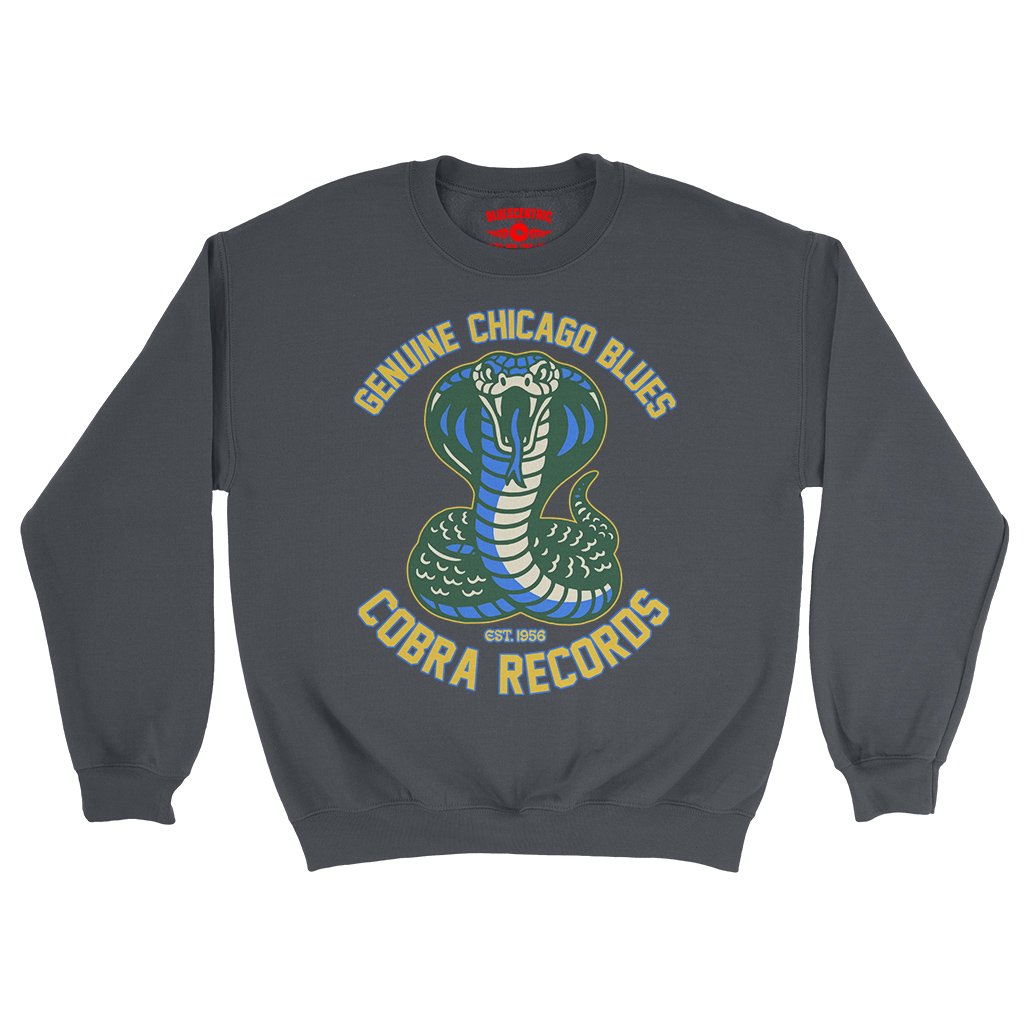 Cobra Records Genuine Chicago Blues Crewneck Sweatshirt - Navy
