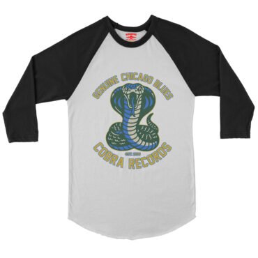 Cobra Records Genuine Chicago Blues Baseball T-Shirt - White-Black