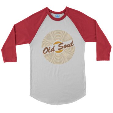 Old Soul Vinyl Record Baseball T-Shirt in default