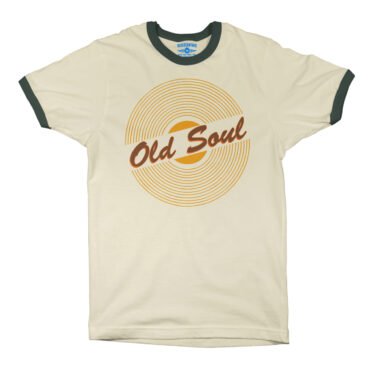 Old Soul Vinyl Record Ringer T-Shirt in default