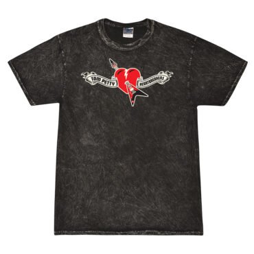 Tom Petty Hard Lines Logo Mineral Wash Shirt - Black - Black