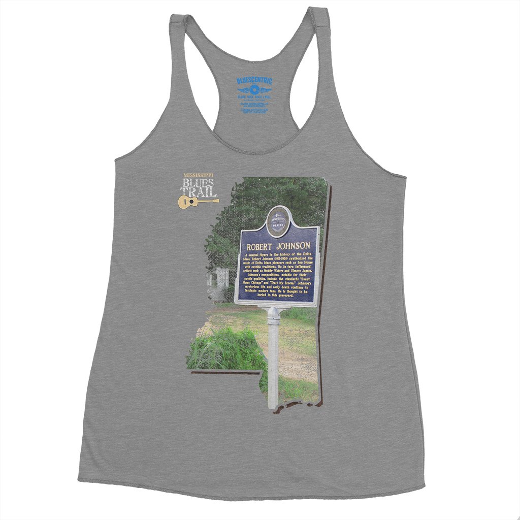 Robert Johnson Mississippi Blues Trail Racerback Tank - Women's - Premium Heather